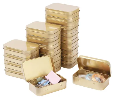 Produktbild von Set mit 20 Mini-Metallboxen mit Deckel für die Aufbewahrung