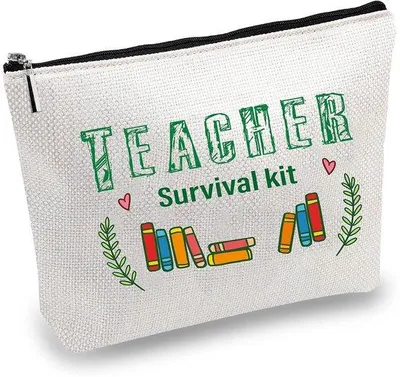 Produktbild von Canvas Kosmetiktasche mit multifunktionaler Schminkzubehör-Netztasche, praktischer Reisebegleiter, ideal für Schule, Urlaub oder Geschenk, 25 x 18 cm