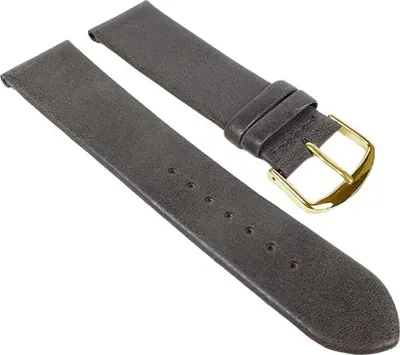 Produktbild von Uhrenarmband Leder weich Grau Herzog Design I 22677G, Stegbreite:20mm