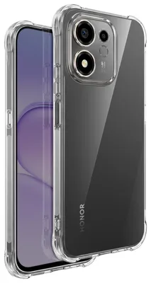 Immagine prodotto di Custodia in silicone morbido trasparente per Honor 600 Smart, con angoli rinforzati