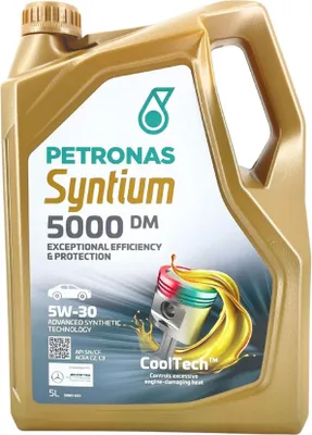 Produktbild von PETRONAS Syntium 5000 DM für 5W-30 5 Liter Motoröl Motorenöl 229.51 229.52 Longlife-04 RN0700 RN0710 505 00 505 01 9.55535-S3 Öl