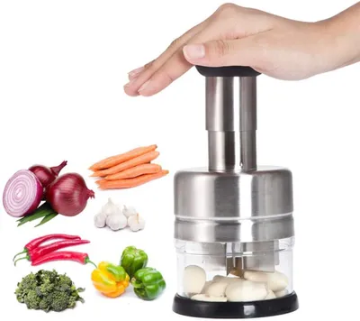 Produktbild von Zwiebelschneider,Gemüseschneider Mini Zwiebel Zerkleinerer,Multizerkleinerer Manuell,Klein Zwiebelhacker zum Vermengen Zerkleinern Pürieren Knoblauchpresse