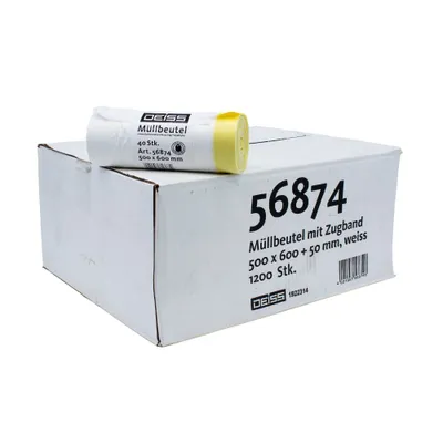 Produktbild von DEISS Müllbeutel 56874 30 Liter mit Zugband