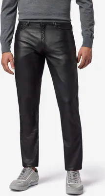 Immagine prodotto di Pantaloni in pelle da uomo Jeans in pelle RICANO No. 3 TR - Nero / 38