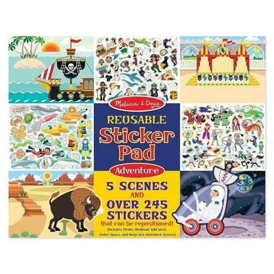Zdjęcie produktu dla Odkryj magiczny świat z MELISSA Naklejką wielokrotnego użytku - Przygoda 19115! Stwórz niezapomniane chwile z kolorowymi, kreatywnymi dekoracjami. Idealna do zabawy i nauki!
