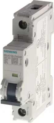 Immagine prodotto di Interruttore C 4A unipolare 240V 14kA - Interruttore miniaturizzato 1-p C4A 5SJ4104-7HG40