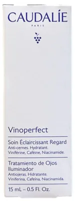 Zdjęcie produktu dla Caudalie Vinoperfect, Krem pod oczy, Kobiety, Skóra uniwersalna, Przeciw cieniom, Anti-pigmentation, Rozjaśniający, AQUA/WATER/EAU, BUTYLENE GLYCOL, CAPRYLIC/CAPRIC TRIGLYCERIDE, COCO-CAPRYLATE/CAPRATE, CAFFEINE,..., 15 ml
