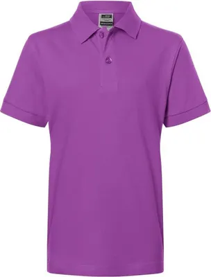 Produktbild von Hochwertiges Polohemd mit Armbündchen purple, Gr. M