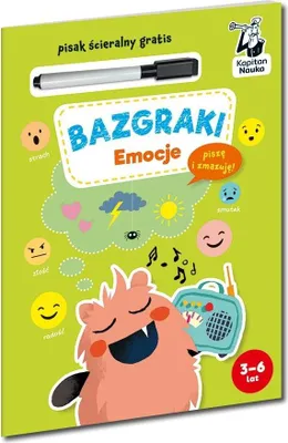 Image de Kapitan Nauka: Emocje - Bazgraki. Zeszyt Edukacyjny Z Pisakiem.