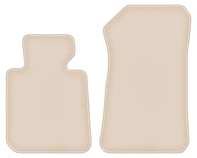 Produktbild von DURBAN Beige Velours-Fußmatten vorne für BMW 1 E81 Schrägheck (2004-2011)