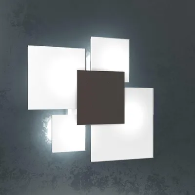 Obrázek produktu pro Moderní stropní svítidlo Upgrade Brown Metal And Glass 4 Lights E27 46Cm