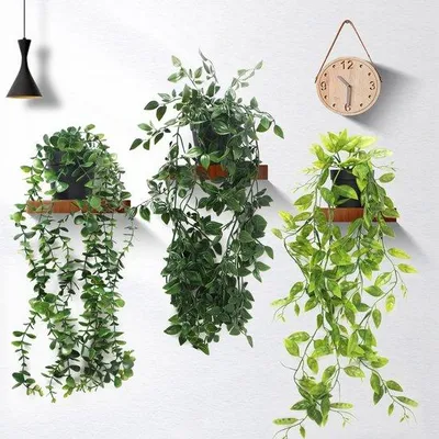 Produktbild von Kunstliche Pflanzenschmuck, 3 Stück Kunstliche Pflanzenschmuck mit Kunstlichen Pflanzen, Eukalyptusblätter, 63cm lang, Kunststoff, moderne Wohnzimmer, Balkon, Schlafzimmer, Zimmer, Tischdeko