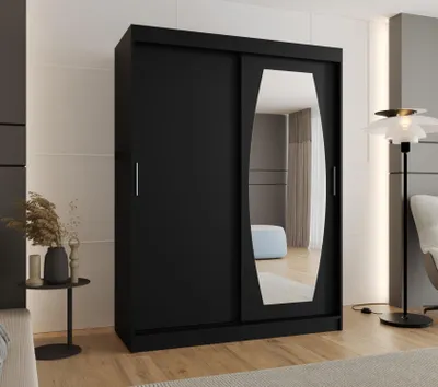 Produktbild von Kleiderschrank 150 cm SEYMA - schwarz