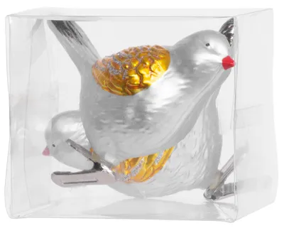 Productafbeelding van MagicHome Kerst kerstboomversiering vogeltjes, 11 cm, 2 stuks