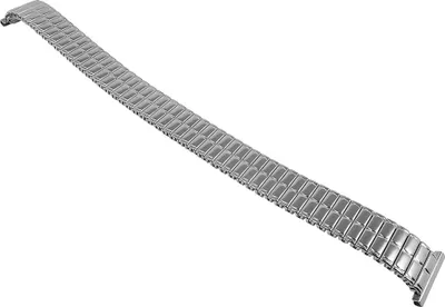 Produktbild von Minott Uhrenarmband 14mm Edelstahl silbern Zugband Bandbreite 10mm