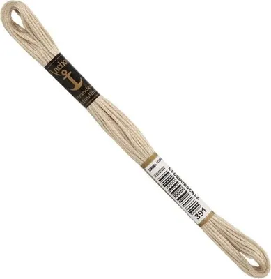 Obrázok produktu pre Anchor Sticktwist 8 m, grege, bavlna, farba 391, 6 nití