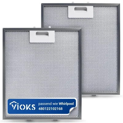 Imagen del producto de Filtros de repuesto para campana extractora, 2 unidades, de metal