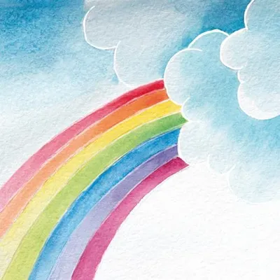 Produktbild von Servietten Papier 33x33cm 3-lagig Regenbogen 20 Stück Bunt