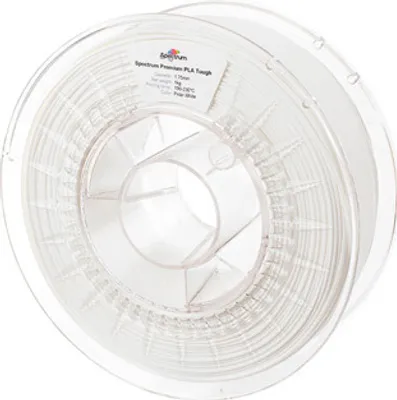 Immagine prodotto di Filamento 3D Spectrum, PLA Tough, 1,75 mm, 1000 g, 80195, bianco polare