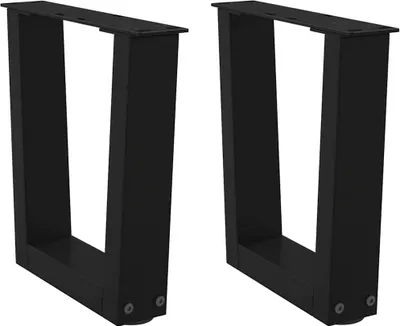 Obrázek produktu pro Nohy konferenčního stolku ve tvaru V, 2 ks, černé, 40 x (30-31,3) cm, ocel