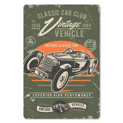 Produktbild von MuchoWow® Mauspad Mousepad Oldtimer - Auto - Oldtimer 18x27 cm - Mousepads - Maus Mat - Pad - Mausunterlage