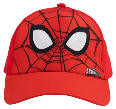 Produktbild von Marvel Spiderman Kappe für Jungen - Kinder Cap Basecap Baseballkappe verstellbar Rot