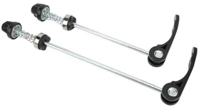Obrázok produktu pre 1 pár rýchloupínacích osiek na bicykel (predné a zadné) pre cestné a horské bicykle, príslušenstvo, čierne
