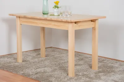 Produktbild von Esstisch 75x140 cm Kiefer massiv, Ausziehbar auf 175, Farbe: Natur