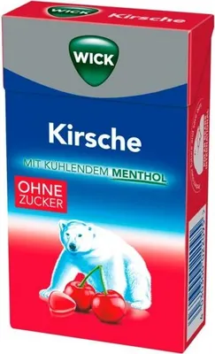 Produktbild von Wick Hustenbonbons Kirsche & Eukalyptus 395966 ohne Zucker 46g