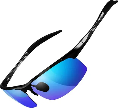 Produktbild von DUCO Herren Sportbrille Polarisierte Sonnenbrille Al-Mg Metallrahmen UV400 8177S