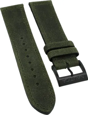 Produktbild von Nautica Chronograph Herren A18719G > Uhrenarmband 22mm Leder > grün