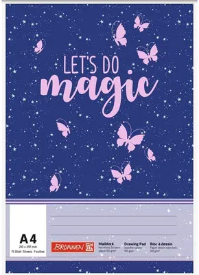 Produktbild von Malbl A4 100g 75Bl Magic Butterfly
