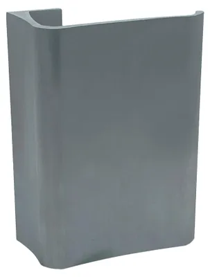 Produktbild von Aluminium-Türgriff, Höhe 150 mm, eloxiert, gebürstetes Silber, Set mit 6 Stück