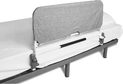 Produktbild von Famanu Bettgitter Klappbar - 90 bis 180 cm - Sicherheitsstütze für Bett