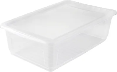 Produktbild von keeeper Aufbewahrungsbox "bea" 30 Liter flach transparent mit Air-Control-System