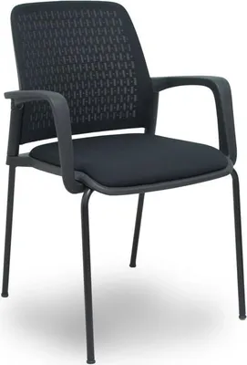 Image de Chaise de réception Foröl 4519PTNM840B840 Noir 4 pièces