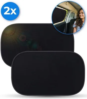 Produktbild von Sonnenschutz Auto Baby 2 Stück UV Schutz Schwarz Selbstklebend