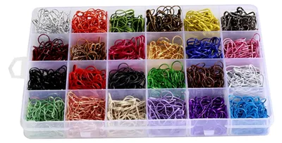 Produktbild von Stück Metall Sicherheitsnadeln in verschiedenen Farben für Handwerk und Kleidung