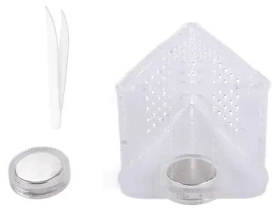 Produktbild von Transparenter Aquarium-Kegel-Futterspender aus Acryl, magnetischer Saugnapf