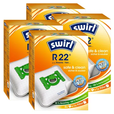 Produktbild von 4 x Swirl R 22 MP Plus AirSpace Staubsaugerbeutel Staubbeutel Microvlies