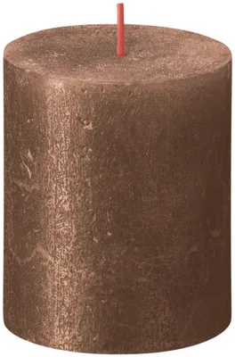Obrázok produktu pre Bolsius rustikálna sviečka medená 80/68mm
