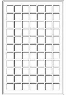 Produktbild von Münztableau L für 77 Münzen bis 22 mm, blau, 2er Pack