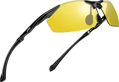 Produktbild von Herren Nachtbrille Polarisierte Gelbe Nachtsichtbrille UV-Schutz Metallgestell