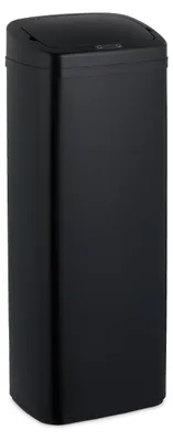 Sensor-Mülleimer 50 L, elektrischer Deckel, Müllbeutelhalter, schwarz