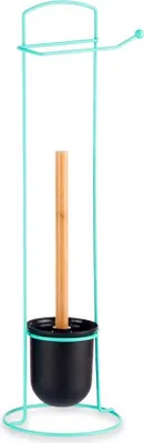 Produktbild von BERILO | Toilettenpapierständer - Toilettenpapierhalte - 16 x 17 x 57 cm - Grün - Klopapierständer - Stehend