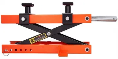 Image de Plateforme élévatrice pour motos, capacité de charge de 500 kg, réglable en hauteur, de couleur noire