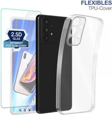 Produktbild von TPU-Hülle Transparent für Samsung Galaxy A52 / A53 5G / A54 5G - Modellkompatibilität: Für Samsung Galaxy A53 5G - Displayglas: Mit 9H Displayglas