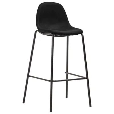 Immagine prodotto di Sgabello da bar 4 pezzi in tessuto nero