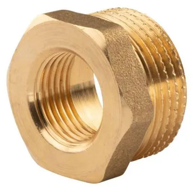 Produktbild von Messing Gewinde-Fitting Reduzierung 1'AG (DN 25) - 1/2'IG (DN 15) - schwere Ausführung