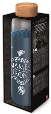 Produktbild von Glasflasche mit Hülle 585 ml, Game of Thrones